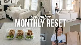 SEPTEMBER MONTHLY RESET: grocery restock, meal prep, cleaning, fall planning & setting goals