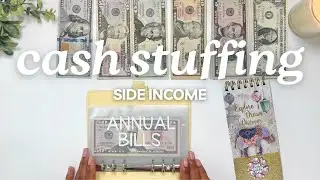 SIDE INCOME CASH ENVELOPE STUFFING | SMALL BUSINESS | BUDGET WITH ME | MONETS MONEY