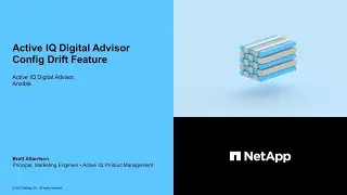 Active IQ Digital Advisor Config Drift Feature