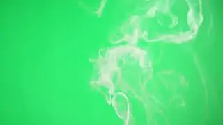 Green Screen | Chroma Key | Abstract smoke on green chroma key background smoking steam clouds  4K