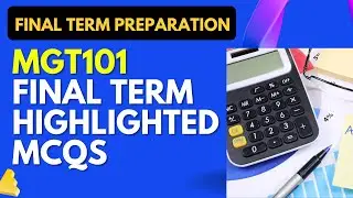 MGT101 Final Term Highlighted Solved MCQs