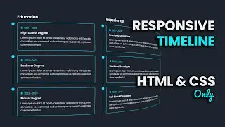 Timeline Design using HTML & CSS