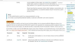 Telegram Bot - Part 5 - Set Webhook