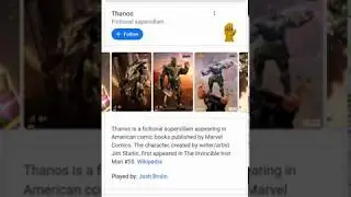 Thanos Avengers Trick on Google
