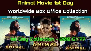 Animal Movie 1st Day Worldwide Box Office Collection - Animal 1st Day 1 Collection