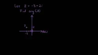 Complex numbers lesson 10 - Finding the argument