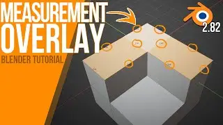 How to enable MEASUREMENT | Blender 2.82 | Tutorial