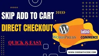 Wordpress Checkout: How to Add Products to Your Cart and Redirect to Checkout Automatically!