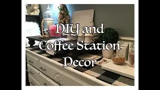 DIY/Upcycle - Spring Coffee Station Decor