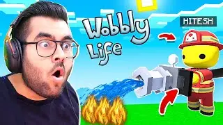 Becoming a FIREFIGHTER and a MILLIONAIRE 🤑🔥 | Wobbly Life Funny Moments 😂 | Hitesh KS