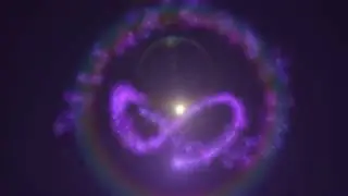 4K Purple Trail over Rainbow Flare - Magical Moving Background 