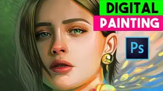 Digital Painting Photoshop || Digital Oil Painting in Photoshop