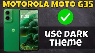 Motorola Moto G35 Dark Theme || How to enable dark theme || How to use dark theme