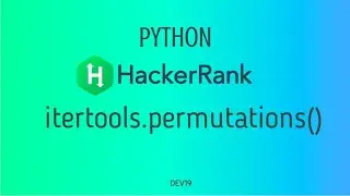 #34 : itertools.permutations( ) | Hackerrank Python Solutions