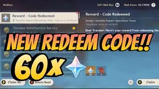 New redeem code Genshin Impact