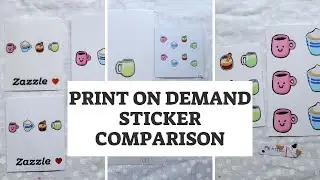 RedBubble, Society6, Zazzle, Printful Review ✨PoD sticker comparison