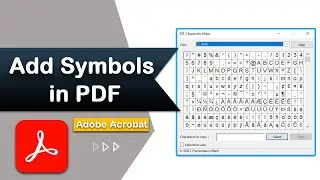 How to add symbols in PDF using Adobe Acrobat Pro DC