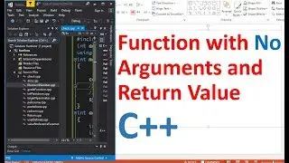Function with No Arguments and Return Value - C++ Programming
