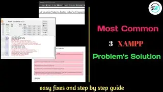 XAMPP Server: 3 Common Problems Solved | Easy Fixes & Step-by-Step Guide 2024. #xamppserver💡