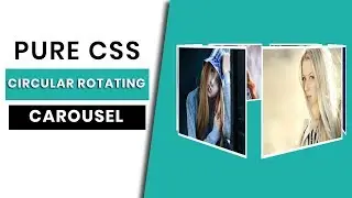 Pure CSS Circular rotating carousel | 3D Image slideshow using HTML and CSS