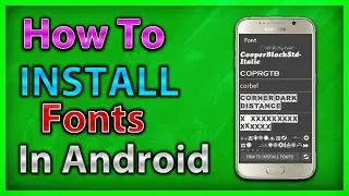 How To Install And Use custom Fonts in android /ios | photoshop Touch |