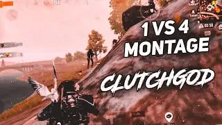 How to Clutch 1 vs 4 Montage//ClutchGod//best montage battleground mobile// @Google BABA/ @Solo Rush