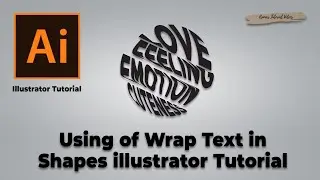 Using of Wrap Text in Shapes | Illustrator Hindi Tutorial Video