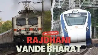 Mumbai Push-Pull Rajdhani Vs Vande Bharat |  Who is Fastest?