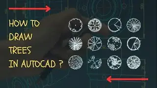 How to easily make trees in AutoCAD in less than 10 seconds ?? here's how !!