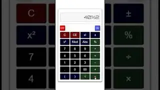 Simple Calculator using HTML CSS and JavaScript including ON OFF functionality