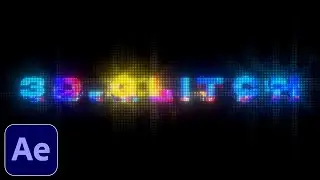 3D GLITCH TEXT - After Effects Tutorial