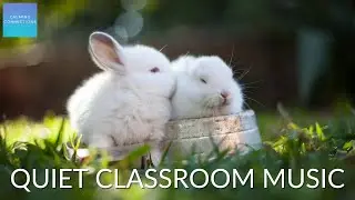 Quiet Classroom Music For Children - Rabbits 🐇 Relaxing music for elementary students & writing time