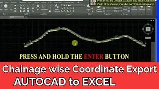 Export Coordinates from AutoCAD to Excel in regular intervals via LIST and LOGFILEPATH COMMAND