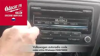 Volkswagen Jetta-Golf-POLO enter radio code.Manual
