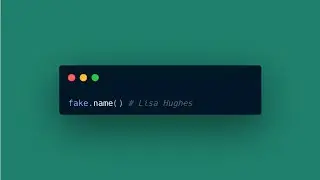 Python GENERATE FAKE DATA! 👨‍💻 #shorts