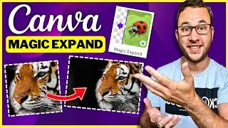 Canva's Magic AI Tool To EXPAND Images ✨