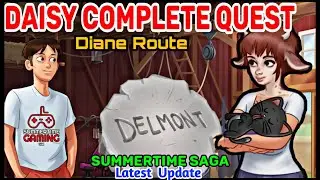 Daisy Complete Quest | Summertime Saga 0.20.1|  Delmont case Dianes Route Gameplay