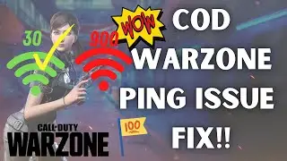 How to Fix COD Warzone Ping Problem | cod warzone ping fix easy method 2021 | COD Ping issue Fixed