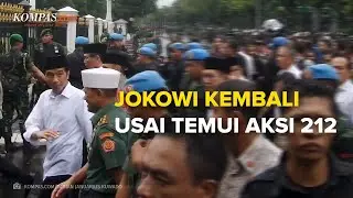 Suasana Saat Presiden Jokowi Kembali ke Istana Usai Temui Peserta Aksi 2 Desember (212)