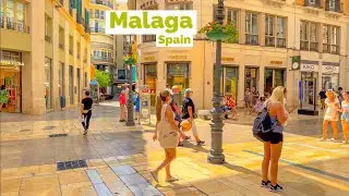 Malaga, Spain 🇪🇸 Summer 2023 4K-HDR Walking Tour (▶97min)