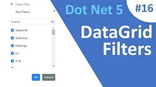 ASP.NET Core Blazor | Datagrid Filters