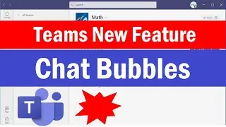 Microsoft Teams New Feature | Chat Bubbles in Microsoft Teams |How to Turn Off Chat Bubbles in Teams