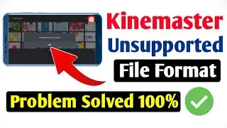 Kinemaster Unsupported File Format, Unsupported Resolution Problem Solved ✅ #kinemaster