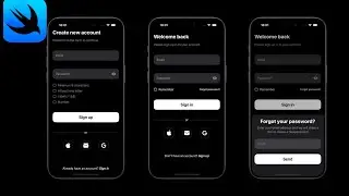 SwiftUI Login and Sign-Up Screen with animation