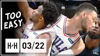 Ben Simmons & Joel Embiid Full Highlights 76ers vs Magic (2018.03.22) - TOO EASY!