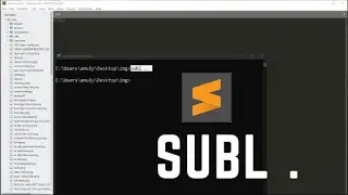 How to Launch/Open Sublime Text 3 form Command Line on Windows 10