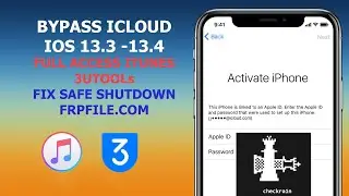 [MAC] Bypass iCloud iOS 13.3 to 13.4. 5 full access iTunes & 3utool sync media, backup and restore