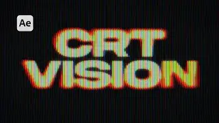 How to Make a CRT TV Look in After Effects | No Plugins Tutorial