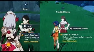 Lynn and Lianne Troubles Quest Locations - Genshin Impact