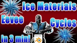 Procedural Ice Material Fast Tutorial | Blender 2.92 |